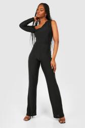 Boohoo Fekete Aszimmetrikus Overál Ihx B18__XL