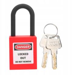  Nylon Zár Medállal 38 MM Piros (1811210017412)