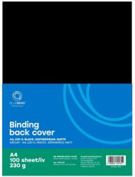 Bluering Hátlap, A4, 230 g. bőrhatású 100 db/csomag, Bluering® fekete - tonerpiac