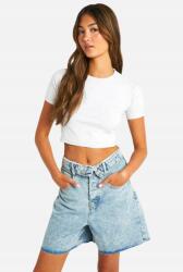 Boohoo Kék Farmer Rövidnadrág Dvu B18__XXL