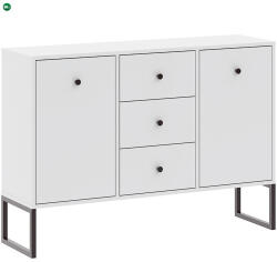 INTERMEBLE Komód Fehér Színben. LINEA 115 cm - fenyobutor24 - 53 642 Ft