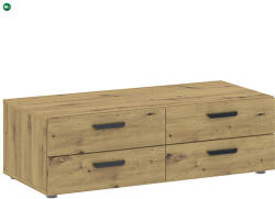 INTERMEBLE BASIC TWO Komód Tölgy Színben 110 cm 4S