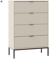 INTERMEBLE ONTARIO 4 Fiókos Komód Kasmír Színben. 76 cm