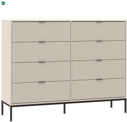 INTERMEBLE ONTARIO 8 Fiókos Komód Kasmír Színben. 150 cm