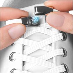 Sulpo Kötés nélküli cipőfűző rugalmas gumi fehér Sulpo lapos cipőkhöz (S007_02)