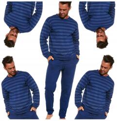 Cornette Férfi pizsama Pamut 117/235 Basic Csíkos Sötétkék XXL méret (117/235)