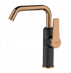 Kuchinox Mosdó Csaptelep Fekete Rozé Arany Mozgatható (BQI 825D)