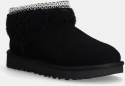 UGG velúr hócipő Classic Ultra Mini Maxi Curly - fekete Női 39