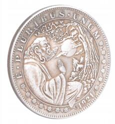  Amerikai sárgaréz Ezüst dollár Vintage (GY07999)