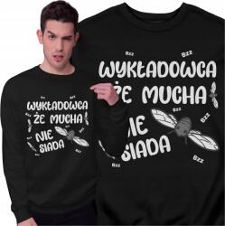 Freshtop Pulóver Oktatónak Vicces Ajándék Legyek Nem Ülnek Férfi Pulóver