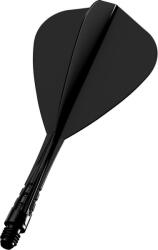 Mission Fluturas si tija darts Mission Force 90 Vortex negru, fluturas Kite si tija medie (M002087)