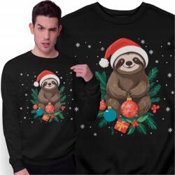 Freshtop Karácsonyi Pulóver Ajándék Karácsonyra Mikulás Lustaállat Karácsonyfa