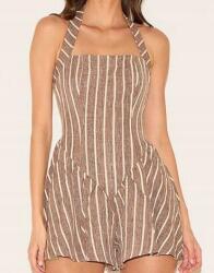 Prettylittlething Klasszikus Barna Overál Nyitott Vállpántokkal Prettylittlething 36