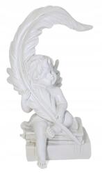 SEZONA Dekoratív Angyal Figura Fehér Angyalka Tollal Könyvek (1929)