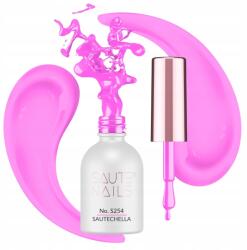 SAUTE NAILS Hibrid lakk S254 Sautechella neon rózsaszín Tpo Hema Free
