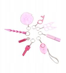  8 db kulcstartó biztonsági kalapáccsal és késsel