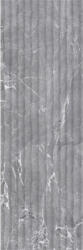 BIEN Faianta rectificata tip marmura, Adela Grey Decofon 30x90, gri, finisaj lucios (8697497110576)