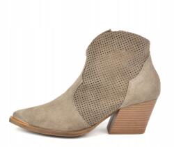 GAMIS Női cowboycsizma Gamis 7773/T1 természetes bőr velúr Bézs méret36 (7773/T1)