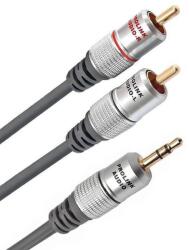 Prolink Cablu Jack 3.5 mm mufa tata - tata RCA mufa x2 3m negru PROLINK TCV3420-3.0 (TCV3420-3.0) - pretexpert