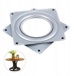  Bútorforgató Acél Forgatható 360° 95x95mm Tv szekrényekhez Állványok 50kg (JY00237)