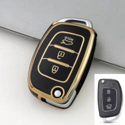 Hyundai 3 gombos bicskakulcs TPU tok fekete arany (THY003AFK)