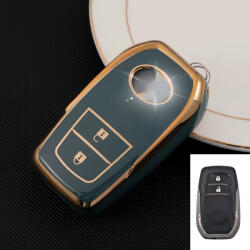  Toyota 2 gombos smart kulcs TPU tok kék arany (TTO058AKE)