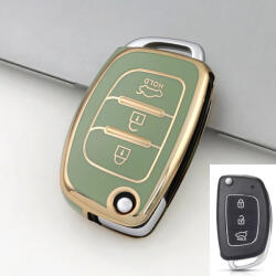 Hyundai 3 gombos bicskakulcs TPU tok zöld arany (THY003AZO)