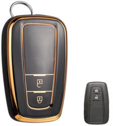  Toyota 2 gombos smart kulcs TPU tok fekete arany (TTO112AFK)