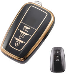  Toyota 3 gombos smart kulcs TPU tok fekete arany (TTO113AFK)