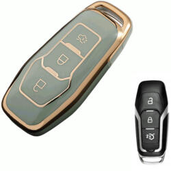  Ford 3 gombos smart kulcs TPU tok zöld arany (TFO055AZO)