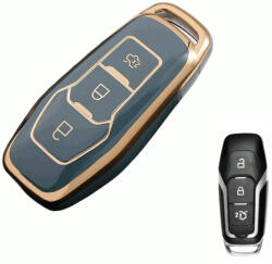  Ford 3 gombos smart kulcs TPU tok kék arany (TFO055AKE)