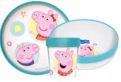  Peppa malac Core csúszásmentes étkészlet, micro műanyag szett (JVL66679) - oliviashop