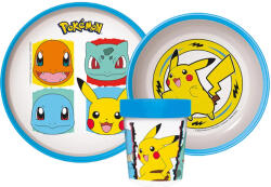  Pokémon csúszásmentes étkészlet, micro műanyag szett (JVL66680)