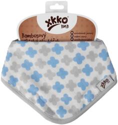  Xkko nyálkendő patentos bambusz kék mintás BMBBND040 (BMBBND040-41084836)