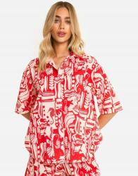 Boohoo Rövid Ujjú Ing Mintás 8V5 B18__XL