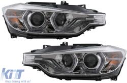 KITT Lightning LED DRL Angel Eyes Első Lámpa BMW 3 F30 F31 LCI Sedan Touring (2015-2019) króm (HLBMF30M3LCIC)