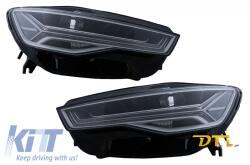 KITT Specials Teljes LED Fényszórók Audi A6 4G C7 (2011-2018) modellekhez. Facelift Matrix Design Dinamikus irányjelyzőkkel Kompatibilis Audi A6 4G C7 Facelift (2015-2018) xenonnal Audi A6 4G C7 (2011-2014) (HLAUA6