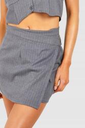 Boohoo Szürke Csíkos Szoknya R12 B18__M