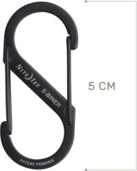 NITE IZE Karabína S-Biner #2 Dual - black - (SB2-03-01)