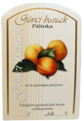  Pálinkás címke - Göncibarack (nagy) (410-00080)
