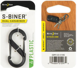 NITE IZE Karabína S-Biner #2 Dual Plastic - black (SBP2-03-01BG)