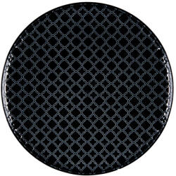 Polonia Set 4x Farfurie din portelan de culoare neagra, 26 cm, model Marakesh (4xMAR260N)