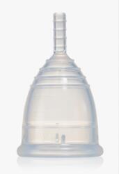 Masmi Menstruációs bögre Átlátszó Soft bögre L-es méret Fehér (8432984001094)