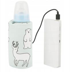  Hordozható elektromos cumisüveg- és bébiétel melegítő, utazáshoz (03911)