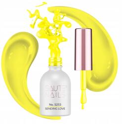 SAUTE NAILS Tpo Hema Free S253 Sending Love neonsárga hibrid körömlakk