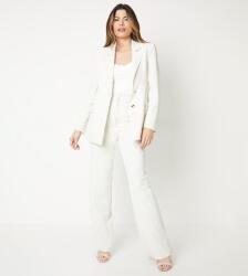 Wallis Krémszínű Klasszikus Cipzáras Hosszú Ujjú Blézer Wallis 44