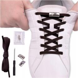 Sulpo Kötés nélküli cipőfűző önzáró barna 100 cm (S007)