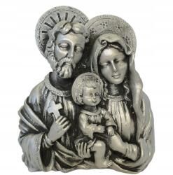 100 Szent Család Ezüst Figura 17, 5 cm Felállítható És Felakasztható (1801)