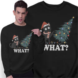 Freshtop Karácsonyi Pulóver Ajándék Karácsonyra Macskával Macska Karácsonyfa Mikulás