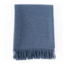 Interblanket Луксозно Одеяло От 100% Бейби Алпака Вълна - Син Цвят | 130×180 См, 500 Г